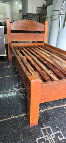 cama madeira maciça cerejeira solteiro de 1mt ENTREGA GRÁTIS