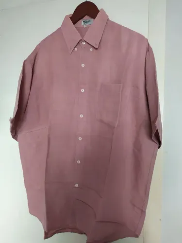 Camisa de linho rosa 46