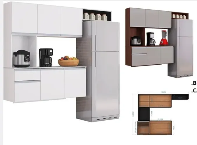 Cozinha com Balcão Mel **novo na caixa**