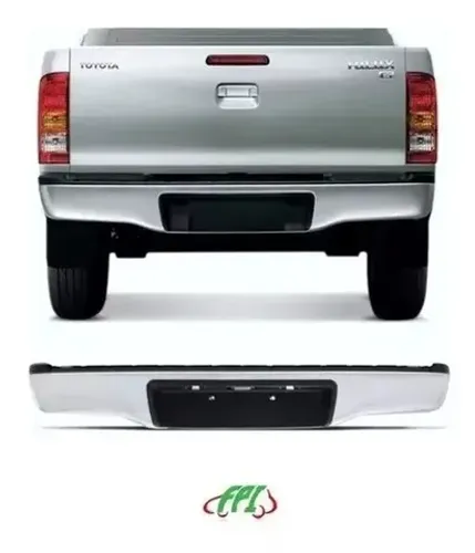 Parachoque traseiro hilux 2005 2006 2007 2008 2009 2010 2011 2012 2013 2014 2015 cromado