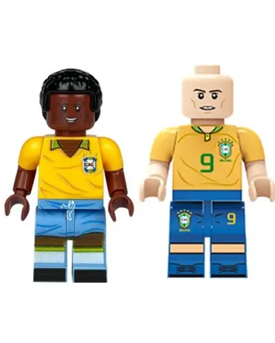 Miniatura Ronaldo Fenômeno e Pelé 