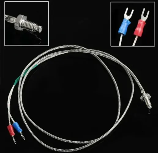 Termopar 1m K Tipo Controle De Fio M6 Parafuso Probe Sensor   Arduino Automação COD-CP307 
