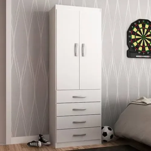 Guarda roupa 2 portas 4 gavetas evidência / ENTREGA HOJE MESMO - LIGUE AGORA