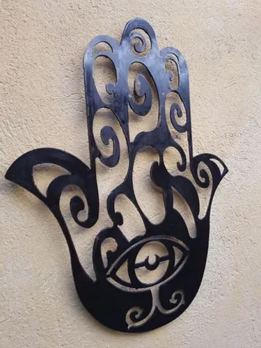 Mão de Fátima decorativa Ferro