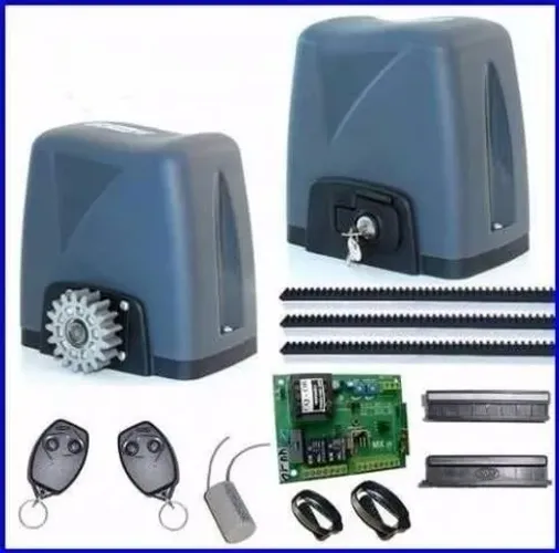 Kit Motor de Portão Eletrônico Deslizante Rossi Turbo instalado!