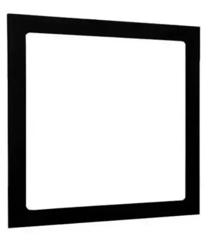 Painel Plafon Led 18w Quadrado Embutir Bf/bn/ Bq-borda Preta