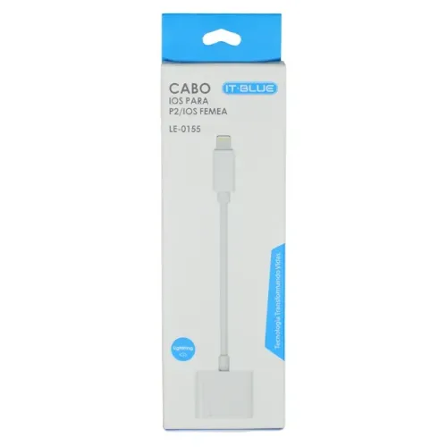 Cabo Otg Para Ios Para P2/ions Femea Iphone Le-0155 It Blue