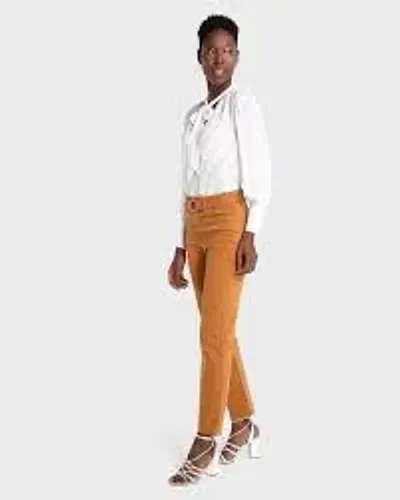 Calça Jeans Feminina Reta Marrom AK by Raichuelo