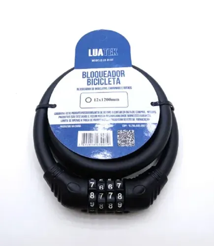 Cadeado bloqueador Para Bicicleta Moto Capacete Com Senha Espiral Aço grosso