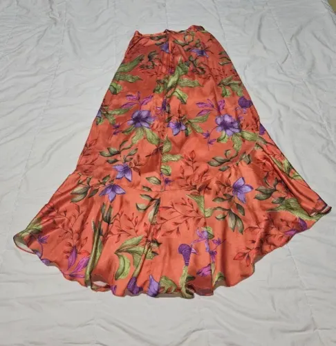 Saia estampada com fenda lateral - Lu Lucca e Marie - Aceito oferta
