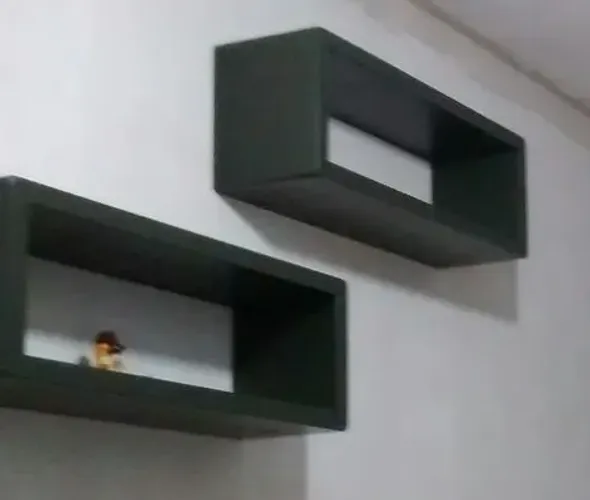 Nicho de parede (1 par) 100 %MDF, laqueado e robusto(30mm)