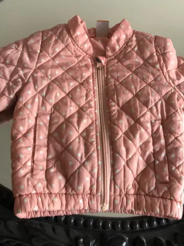 Jaqueta casaco Marisol rosa tam 1P menina nylon chuva frio outono