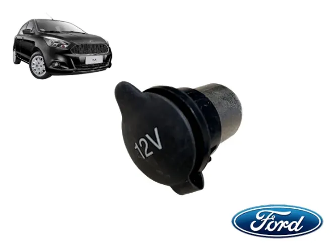 Acendedor Tomada 12v Ford Ka 2015 Contém Pequenos Riscos