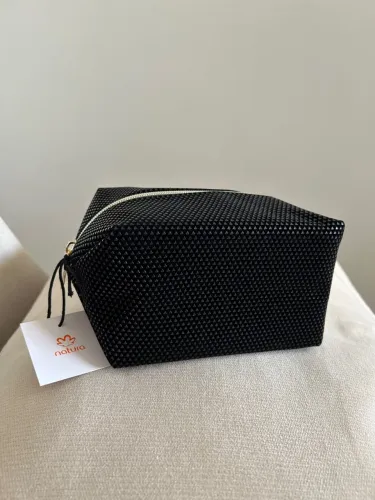 Necessaire Natura Preta Texturizada