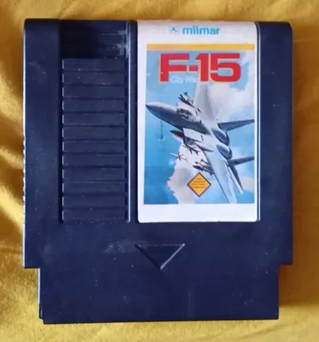 ( Leia ) Cartucho 72 Pinos F-15 Nintendinho Milmar