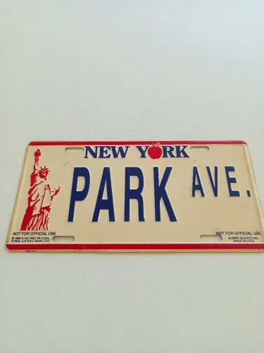 Placa antiga original eua