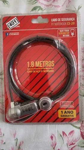Cadeado com cabo