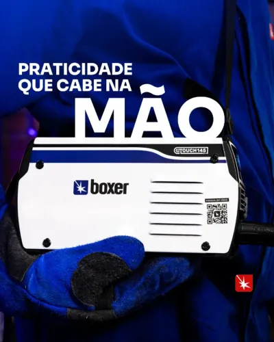 Máquina Inversora Boxer Touch 145 - 140 Amperes - Mini monstro da Solda - Promoção
