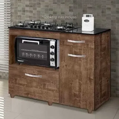 BALCÃO P/ COOKTOP 5 BOCAS VIOLETA- SUPER OFERTA!