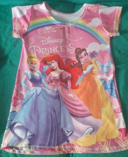 Vestido Princesas Disney - Tamanho 4