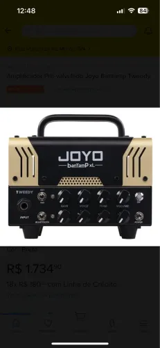 Novo Amplificador joyo bantamp do tweedy + caixa passiva joyo