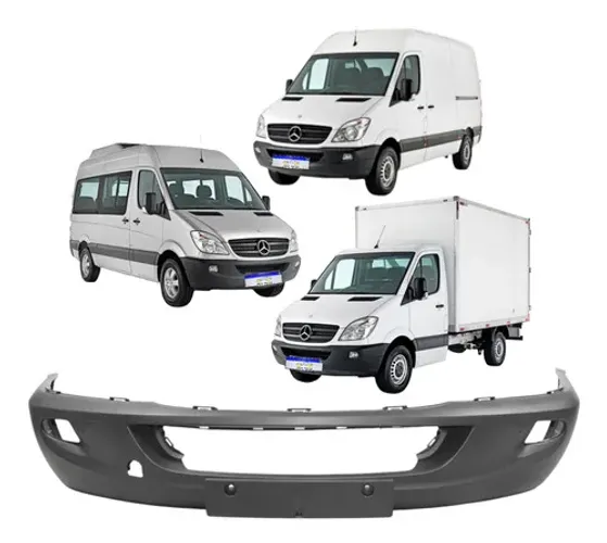 Parachoque Dianteiro Sprinter 2012 2013 2014 2015 16 C/furo Preto