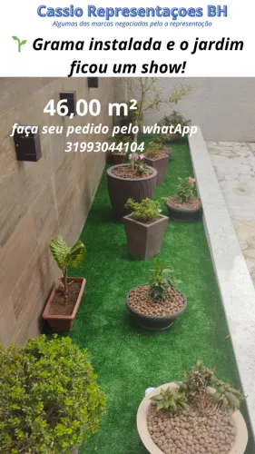 Grama Sintética 12mm cortada sob medida! Perfeita para jardins, varandas e espaços pet.