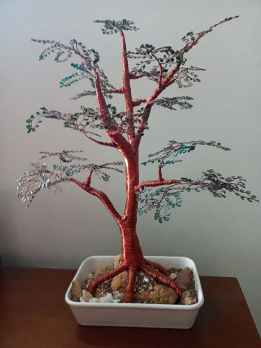 Árvore de Arame Decorativa Bonsai