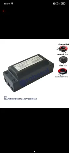 Bateria Original Robô Aspirador Wap W100  12.8V 1800mAh