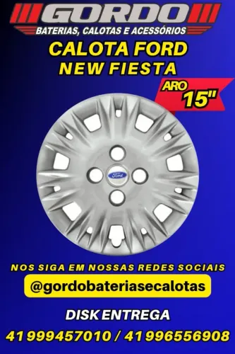 CALOTAS NEW FIESTA E FOR KA ARO 15 . JOGO DE CALOTA MODELO ORIGINAL . DISK ENTREGA 