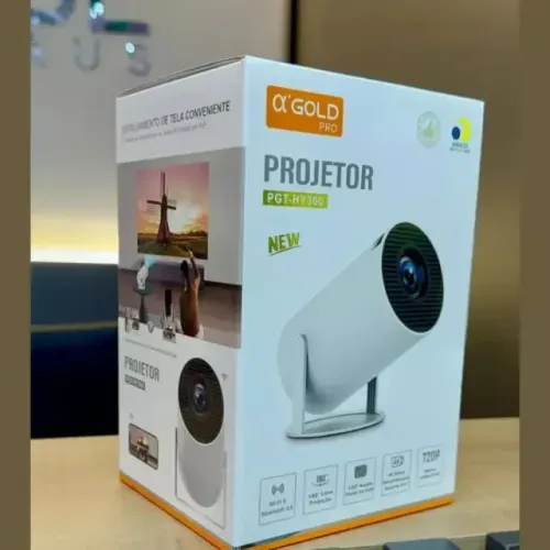 Projetor Portátil 4k A'gold Cor Branco Branco