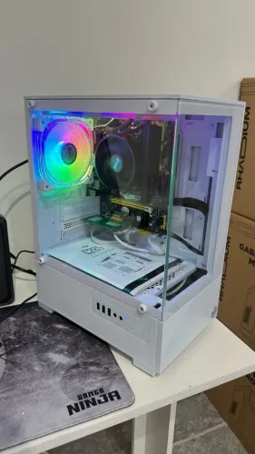 PC GAMER RYZEN 5 5600gt 16gb gabinete aigo 2 fans com controladora Ssd nvme 256 fonte 500w