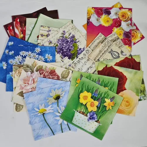 20 guardanapos para artesanato 