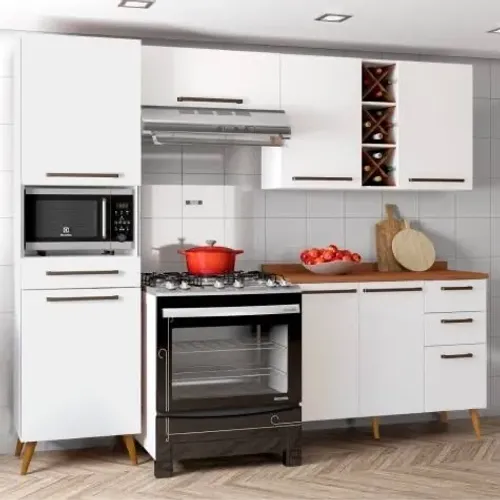 Armário de cozinha completo favorita branco / FRETE GRÁTIS ENTREGA HOJE !!!