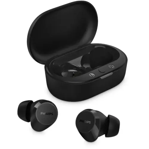 Fone de Ouvido Philips TWS TAT1209BK - Bluetooth, Som Imersivo e Microfone Integrado