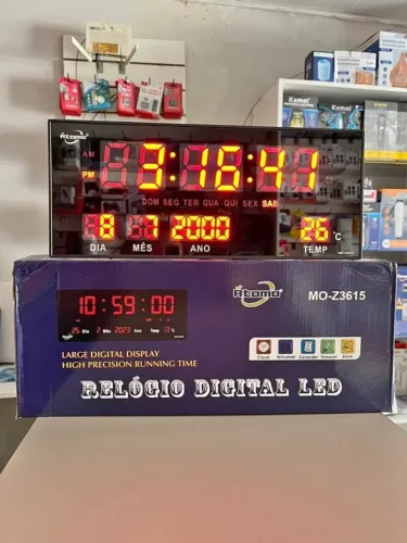 Relógio de Led Digital MO-Z3615