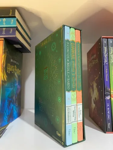 Box Bliblioteca de hogwarts 3em1 + BRINDE DIARIO MÁGICO