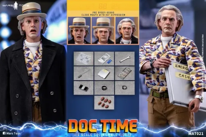 Dr Brown - Mars Toys - De Volta Para O Futuro = Hot Toys