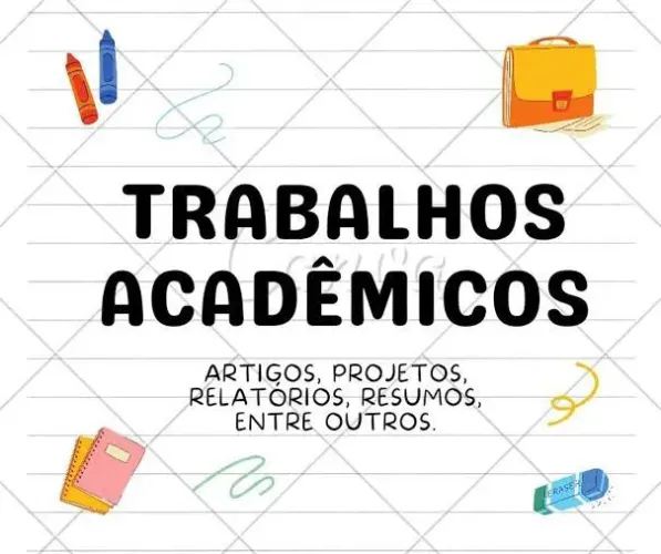 Trabalhos acadêmicos como tcc, portfólio, relatório, artigos, slides, abnt , lattes 
