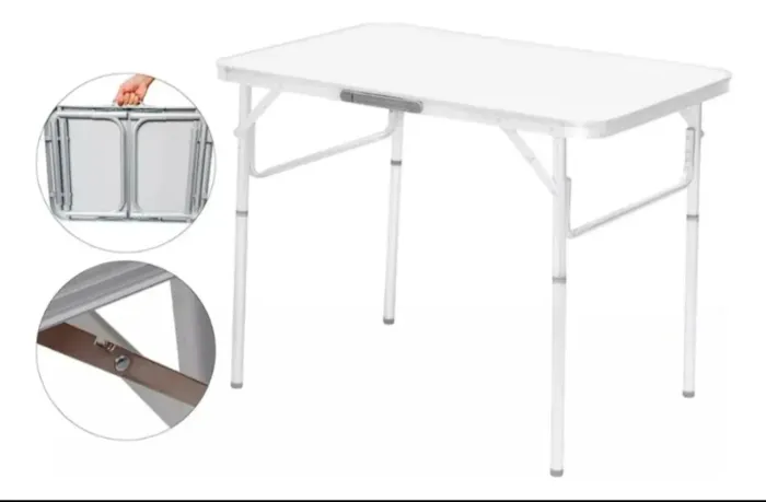 Mesa dobrável 90x60 vira maleta