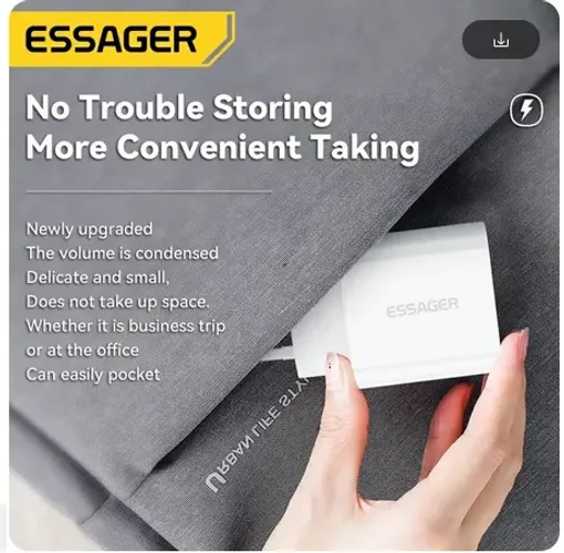 iPhone - Carregador Rápido Essager