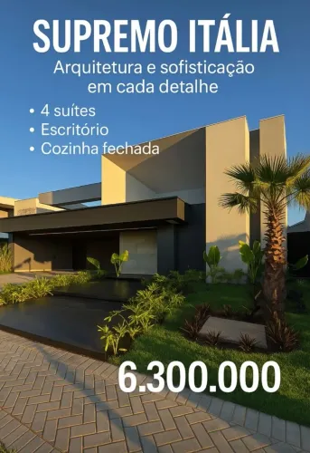 Casa terrea condominio supremo italia 4suites 