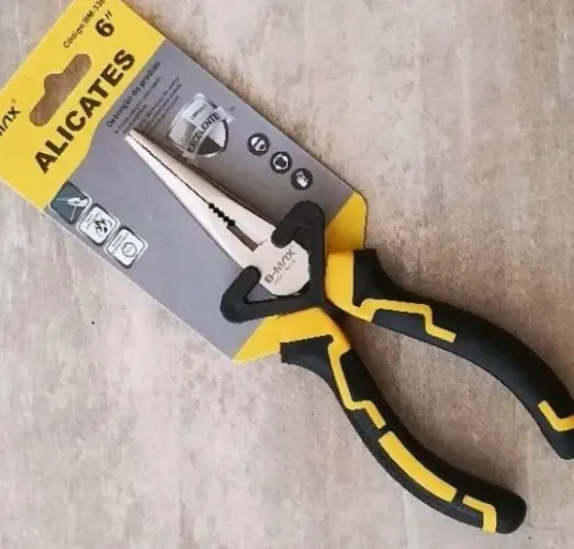 Alicate De Bico Meia Cana Curvo 6'' Bonder Isolado BT-338