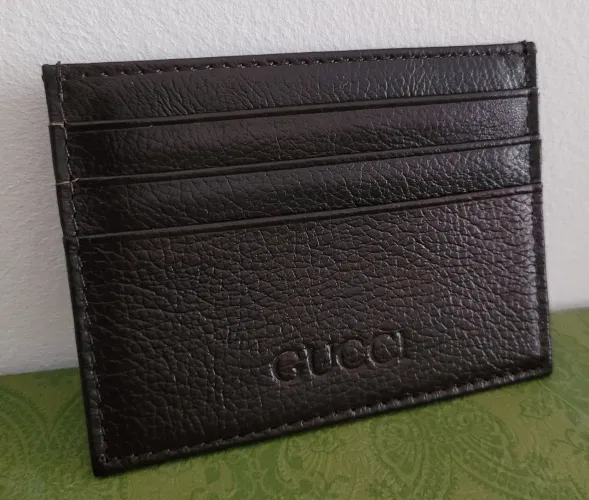 Carteira porta cartões Gucci de Couro novo 