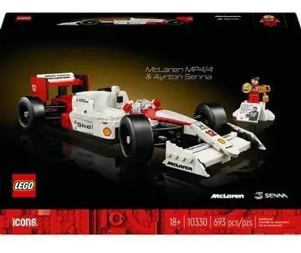 (Novo/Lacrado) LEGO Set Icons 10330 McLaren MP4/4 e Ayrton Senna 693 peças 