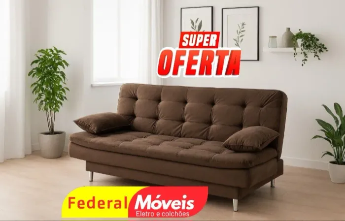 Sofá Cama 1,80m Novo - Design Moderno e Qualidade Garantida!