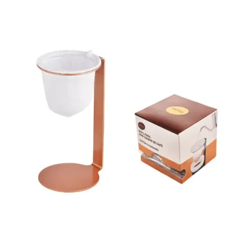 Conjunto Mini Coador de Café Pressca 10 Filtro de Pano