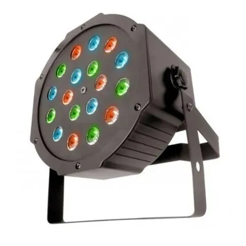 Refletor 18 Leds Mini Par Strobo Canhão Digital Ideal Festa Eventos