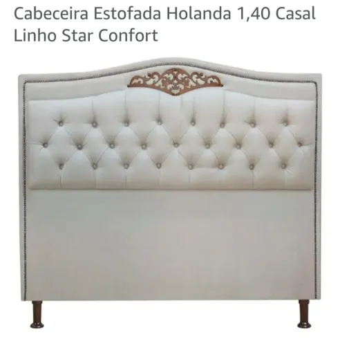 Cabeceira Estofada Holanda 1,40 Casal