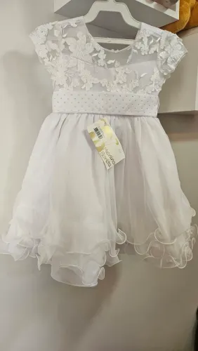 Vestido festa branco tam.01